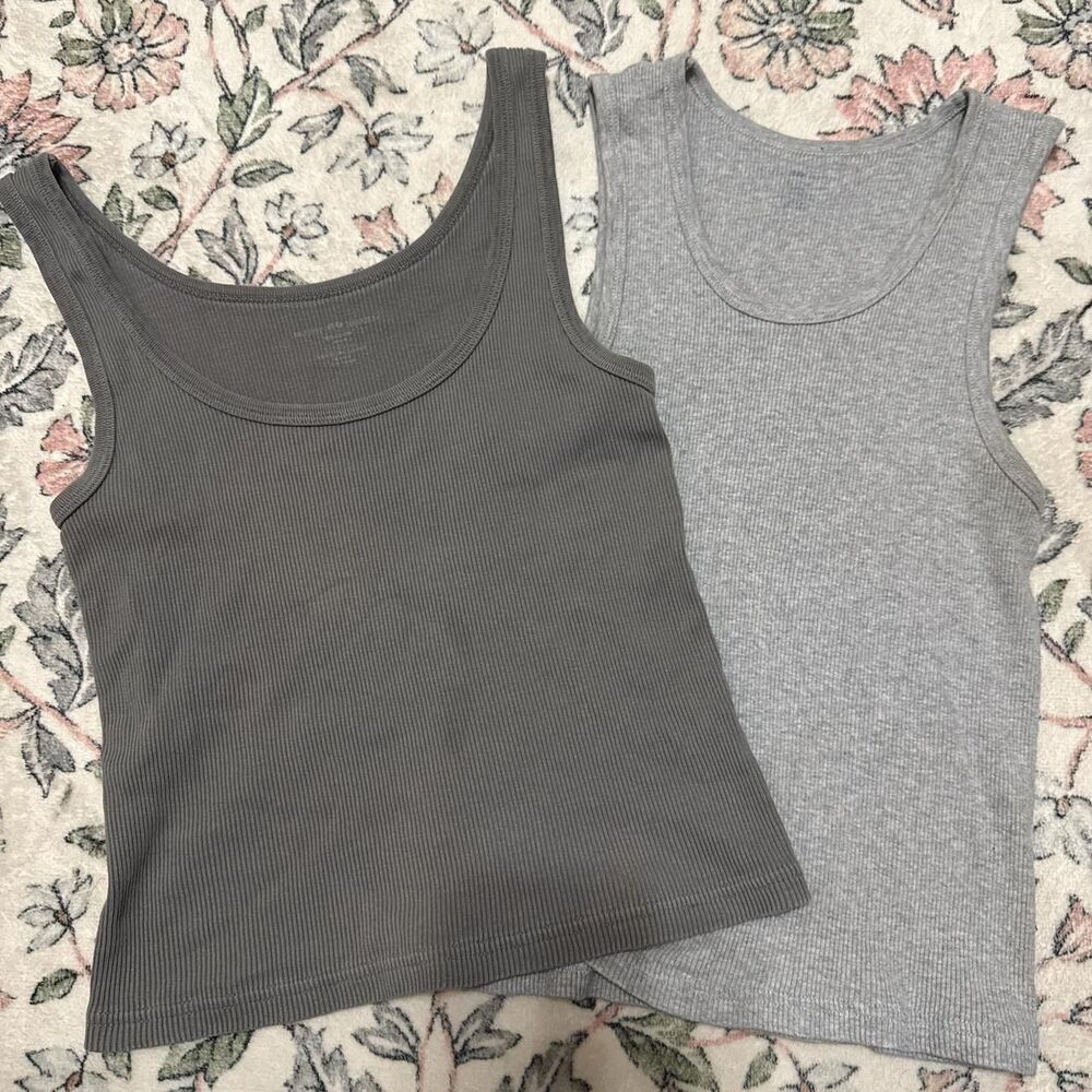 Brandy-melville Women's Grey Vest